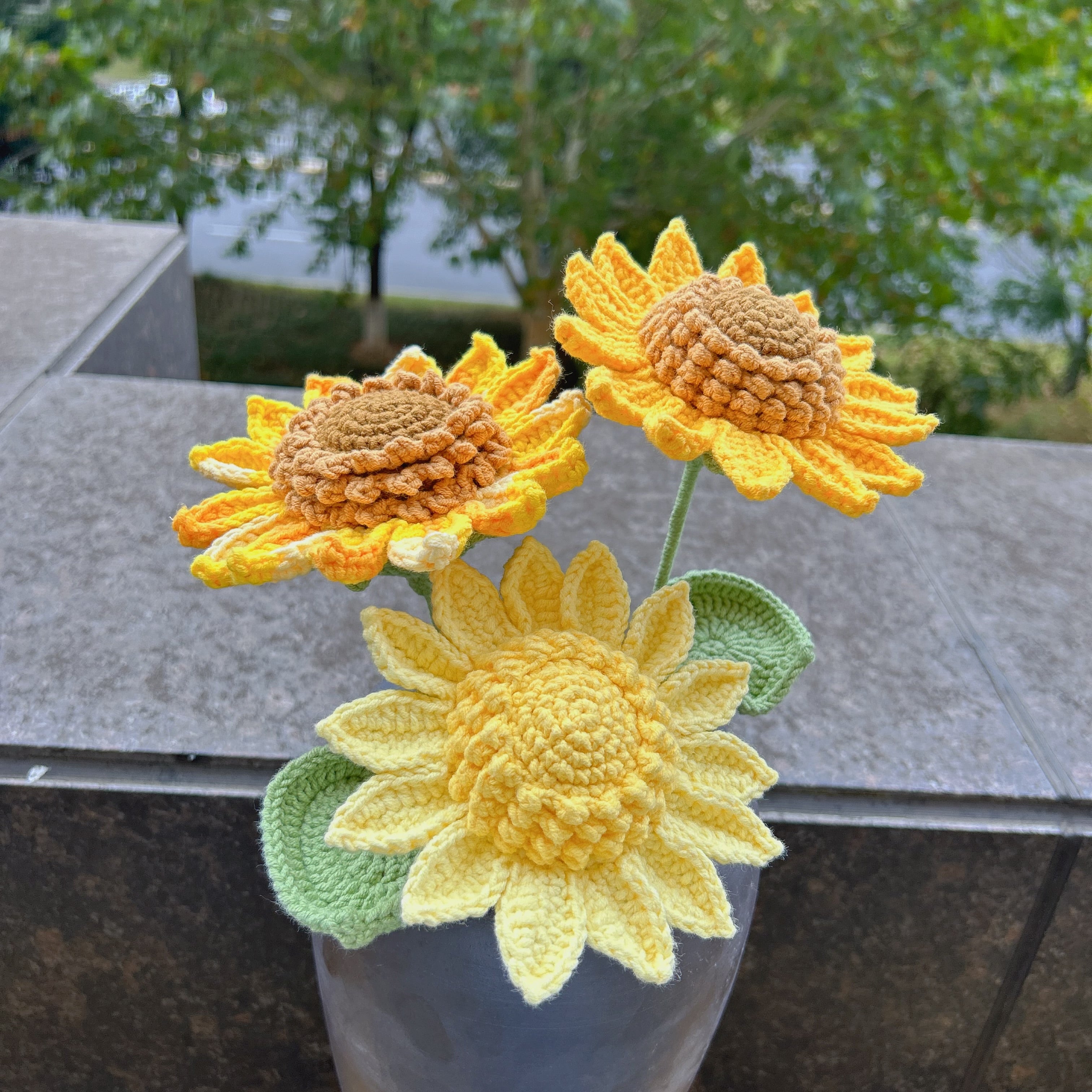 Lilyrosy crochet sunflowers, handmade gifts for any occasions