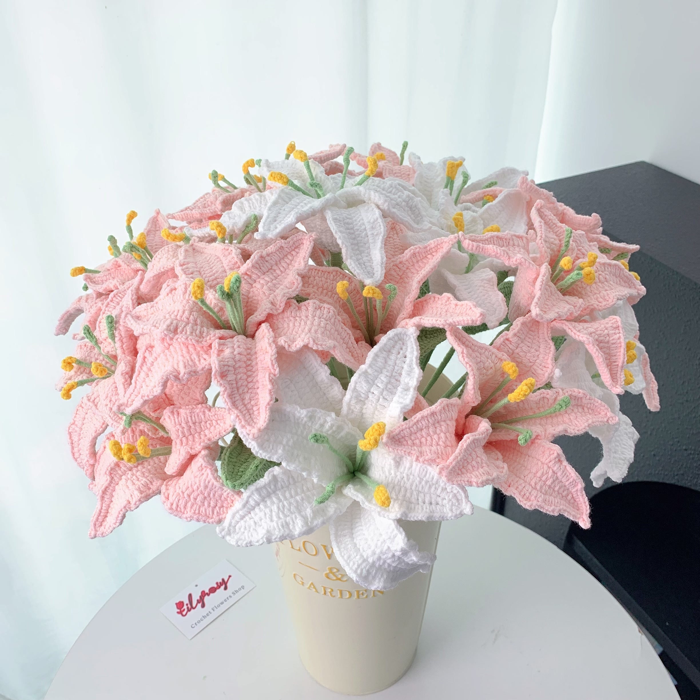 LilyRose Lilyrosy Crochet Lily Flower , handmade gifts for any occasions