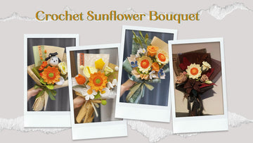 18 Crochet sunflower Bouquets idea