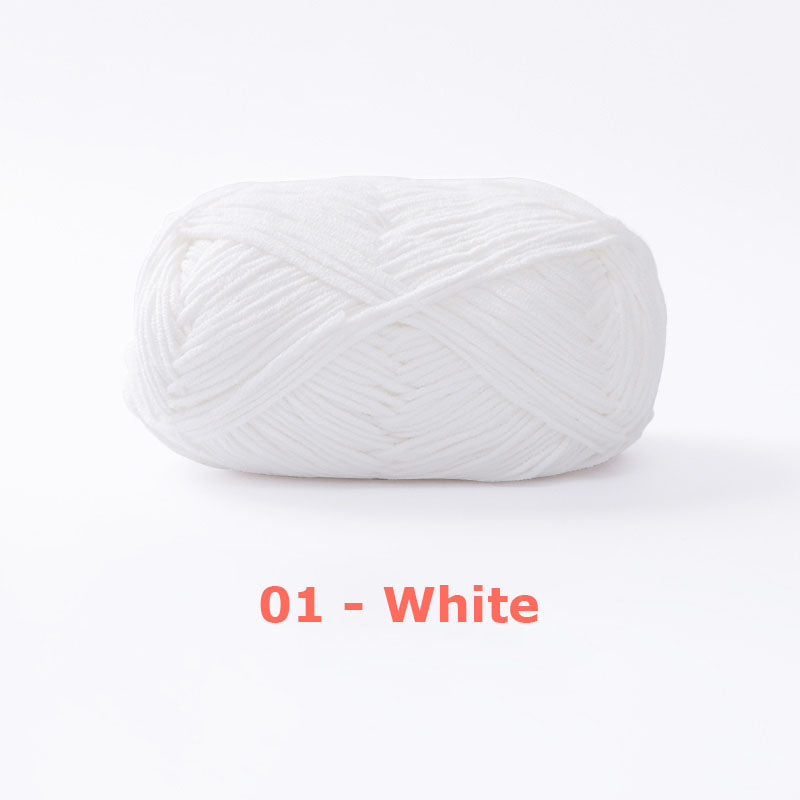 Milk Cotton Yarn for Crochet Flowers & Amigurumi, 67 colors.