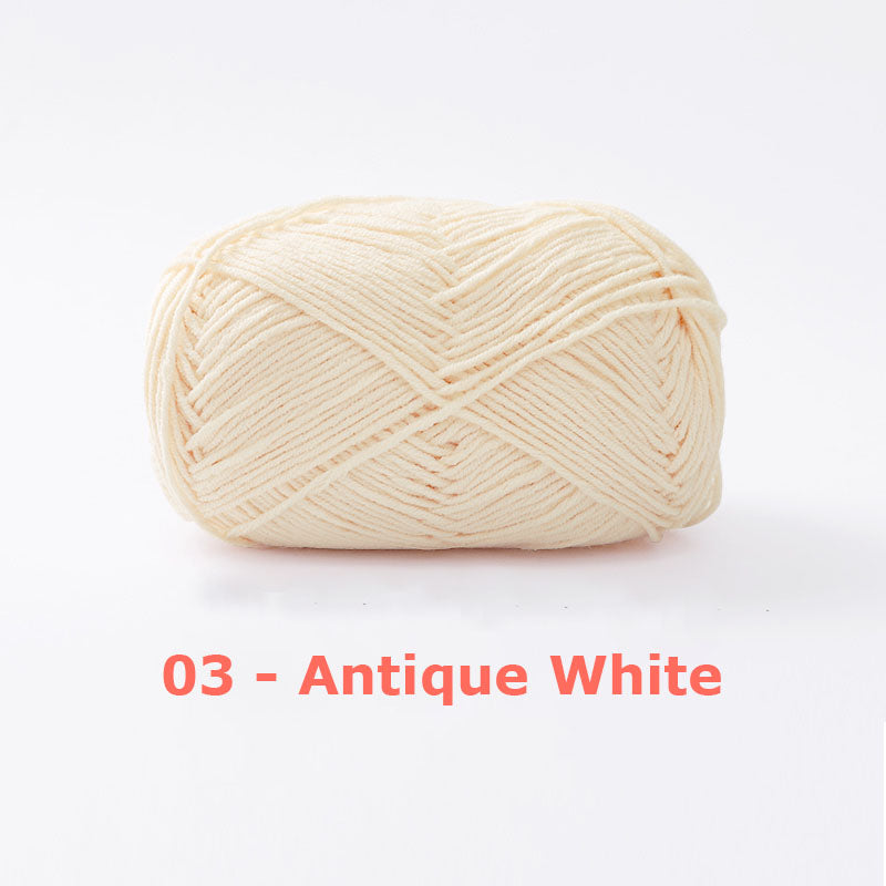 Milk Cotton Yarn for Crochet Flowers & Amigurumi, 67 colors.