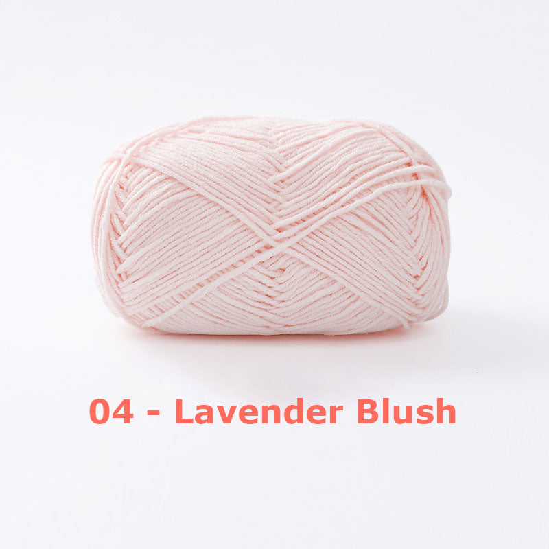 Milk Cotton Yarn for Crochet Flowers & Amigurumi, 67 colors.