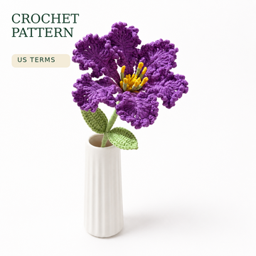 Lilyrosy Crochet Crape Myrtle Flower Pattern with video tutorial