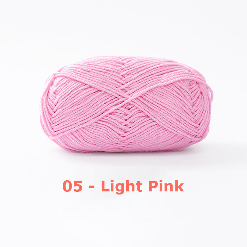 Milk Cotton Yarn for Crochet Flowers & Amigurumi, 67 colors.