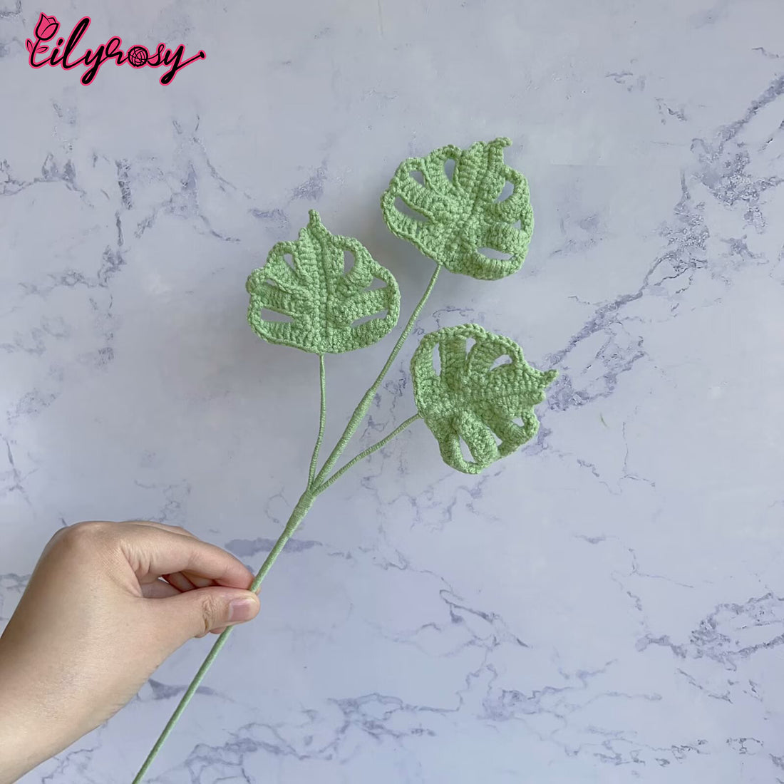 Lilyrosy Crochet Small Monstera Leaf