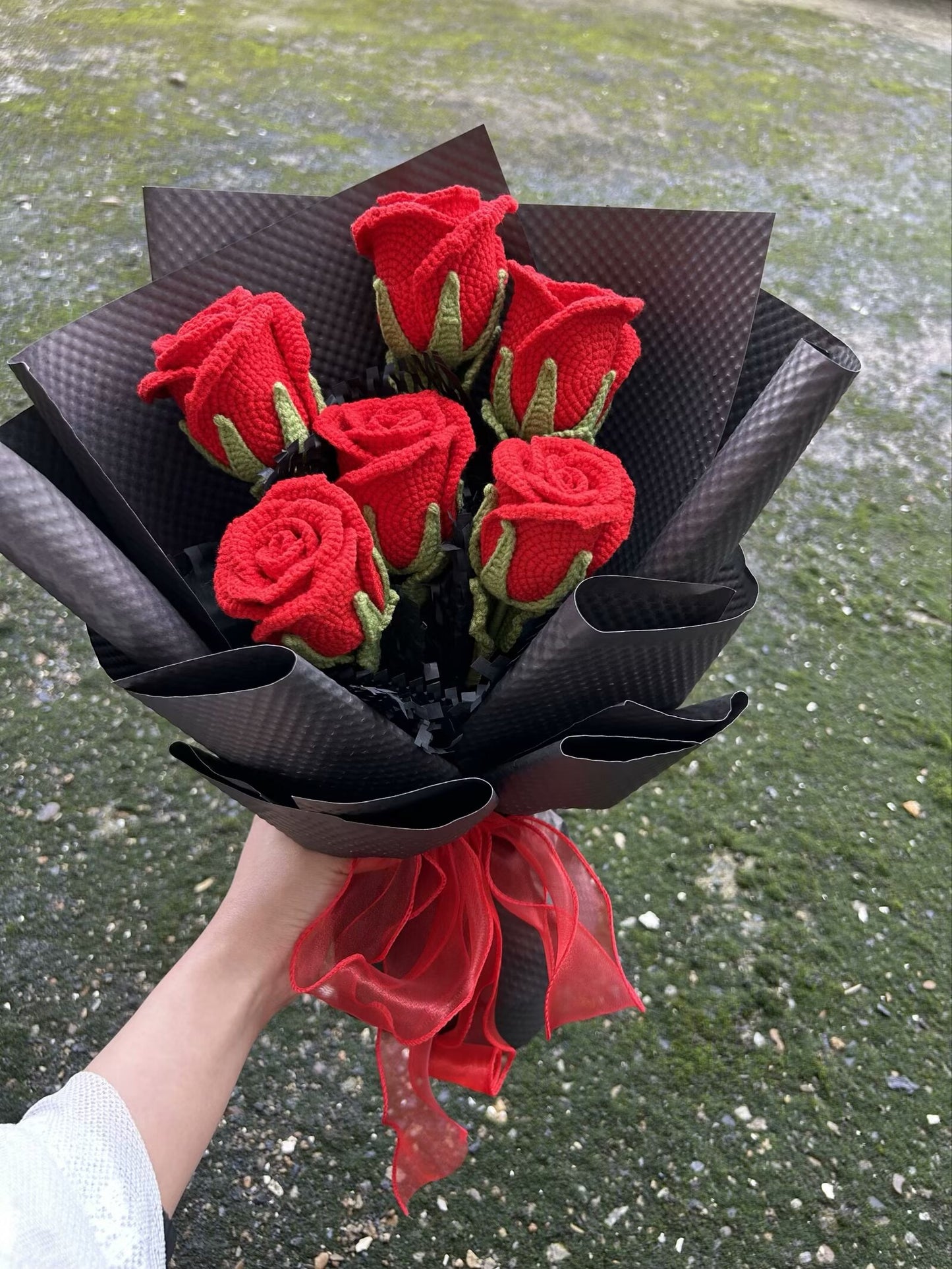 MEJOR VENDEDOR Ramo de rosas de ganchillo, regalo para novia/amiga/mamá, regalos del día de San Valentín