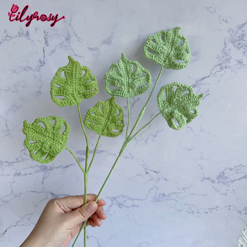 Lilyrosy Crochet Small Monstera Leaf