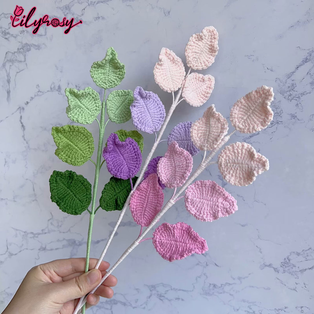 Lilyrosy Crochet Rose Leaf