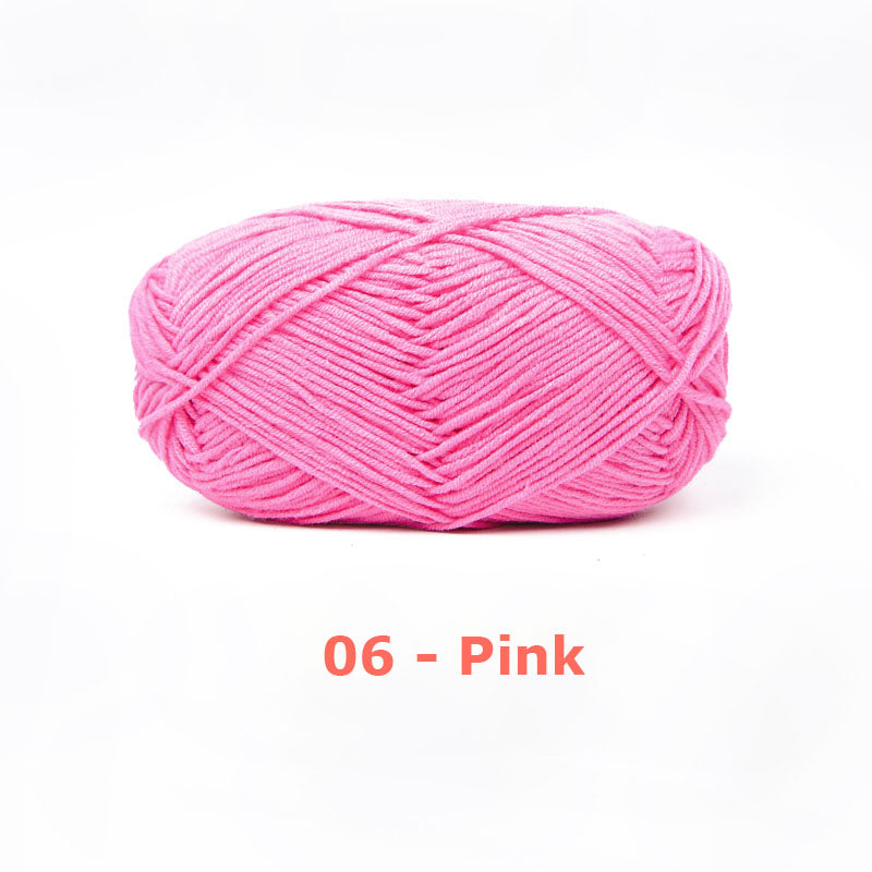 Milk Cotton Yarn for Crochet Flowers & Amigurumi, 67 colors.