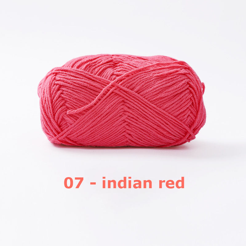 Milk Cotton Yarn for Crochet Flowers & Amigurumi, 67 colors.