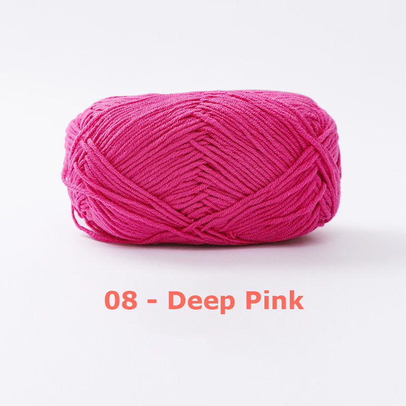 Milk Cotton Yarn for Crochet Flowers & Amigurumi, 67 colors.