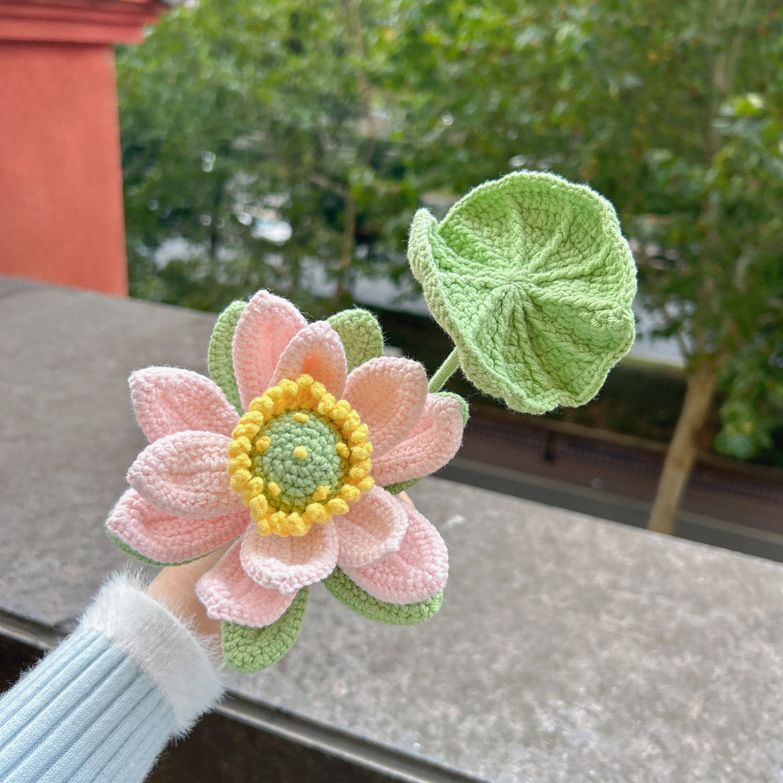 Lilyrosy crochet lotus flower