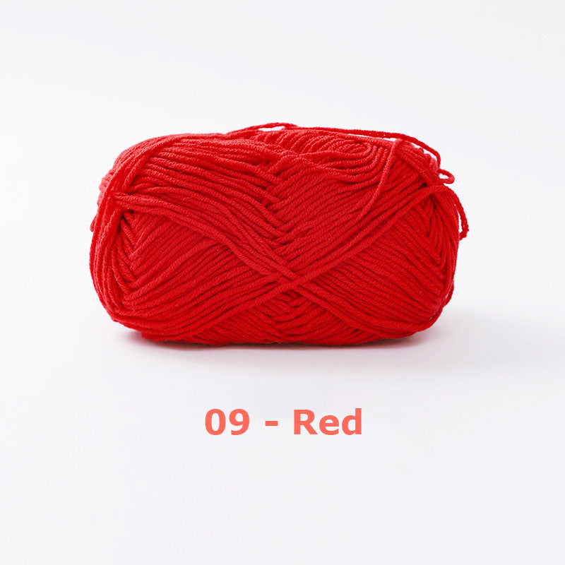 Milk Cotton Yarn for Crochet Flowers & Amigurumi, 67 colors.