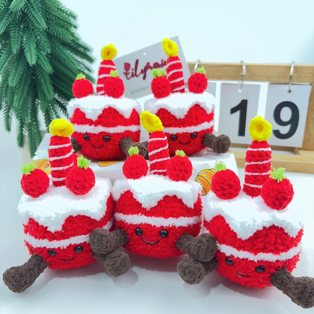 Crochet Jellycat inspired Plush, keychain, Handmade gifts, cake anf juice collection