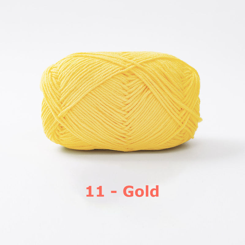 Milk Cotton Yarn for Crochet Flowers & Amigurumi, 67 colors.