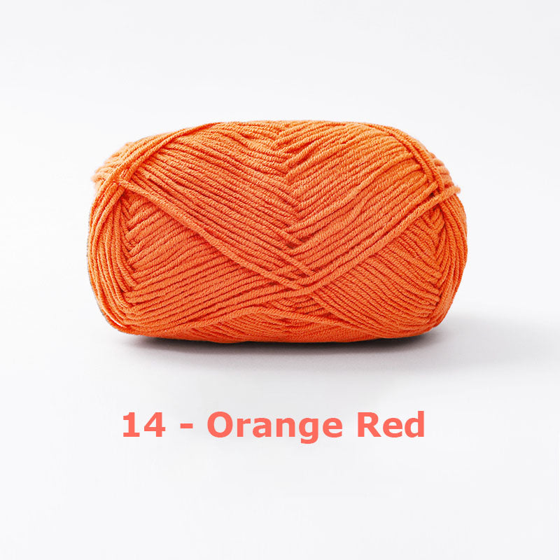 Milk Cotton Yarn for Crochet Flowers & Amigurumi, 67 colors.
