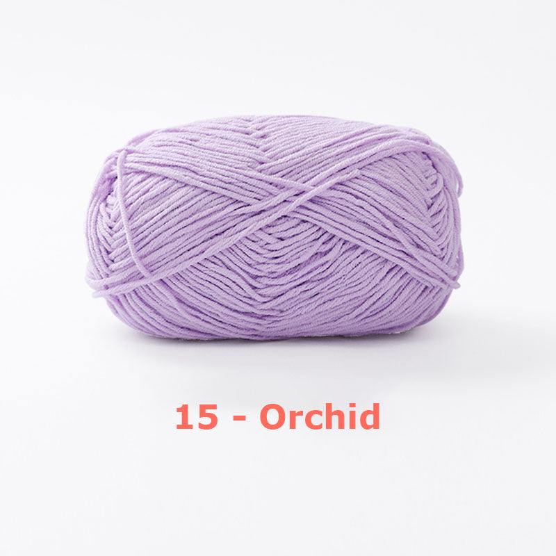 Milk Cotton Yarn for Crochet Flowers & Amigurumi, 67 colors.