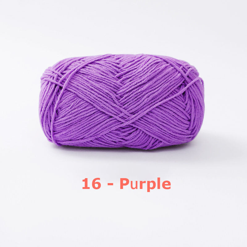 Milk Cotton Yarn for Crochet Flowers & Amigurumi, 67 colors.