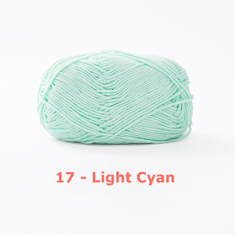 Milk Cotton Yarn for Crochet Flowers & Amigurumi, 67 colors.