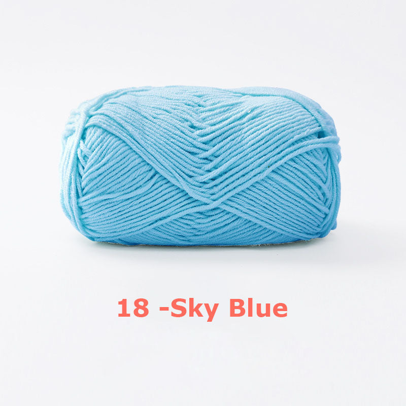 Milk Cotton Yarn for Crochet Flowers & Amigurumi, 67 colors.