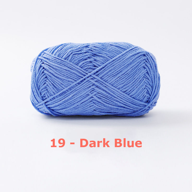 Milk Cotton Yarn for Crochet Flowers & Amigurumi, 67 colors.