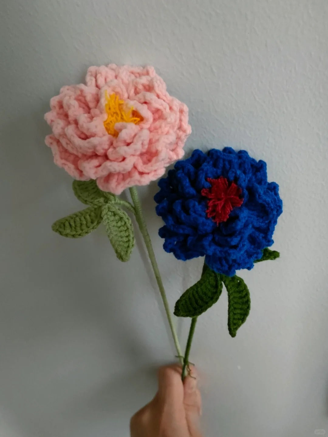 Lilyrosy Crochet Common Peony crochet pdf pattern with step by step video tutorial