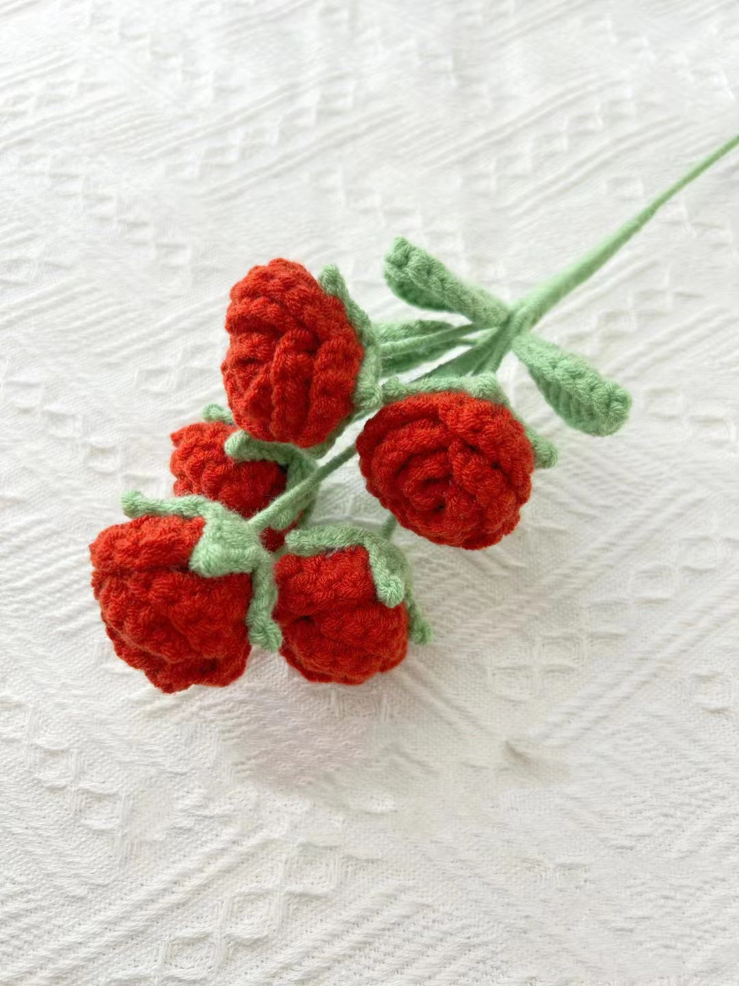 Patrón de rosa pequeña a crochet, patrón pdf en inglés, ramo de flores DIY, patrón de crochet para principiante,lilyrosy