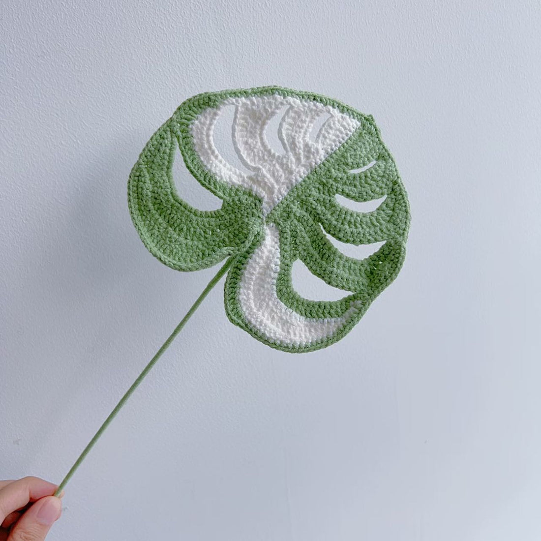 Lilyrosy Crochet monstera leaf patterns with step by step video tutorial