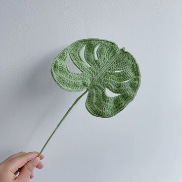 Lilyrosy Crochet monstera leaf patterns with step by step video tutorial