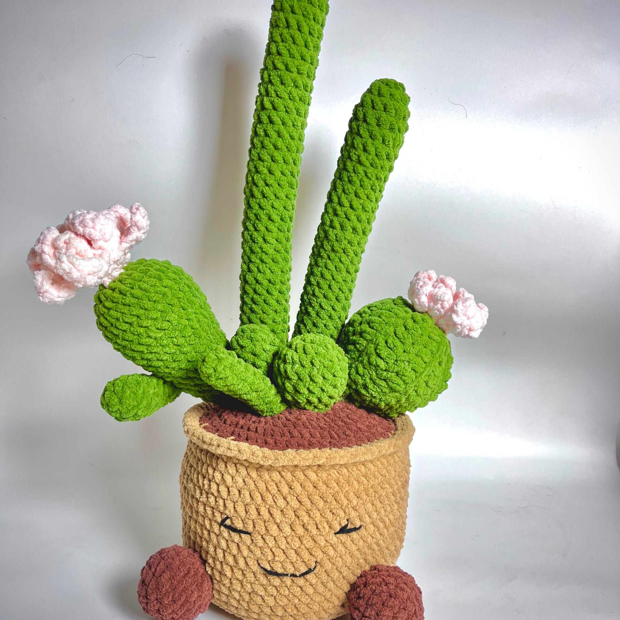 Crochet Jellycat Cactus Pot pattern, US terms