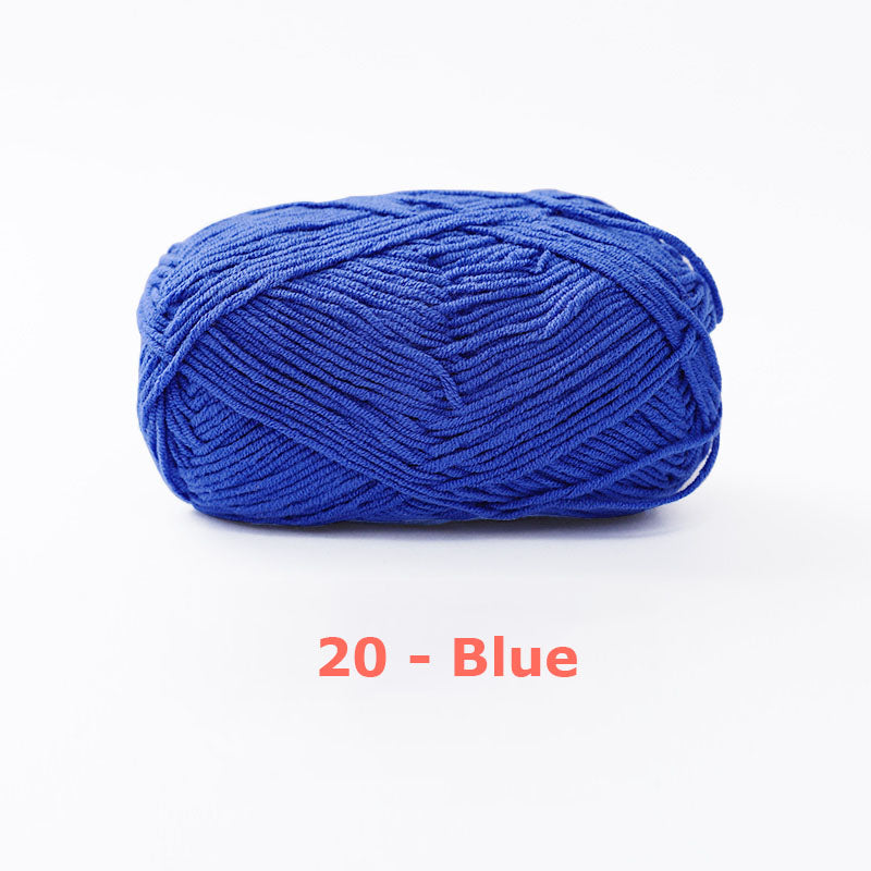 Milk Cotton Yarn for Crochet Flowers & Amigurumi, 67 colors.