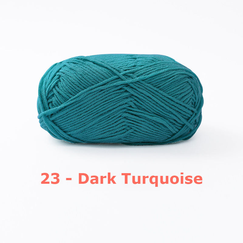 Milk Cotton Yarn for Crochet Flowers & Amigurumi, 67 colors.