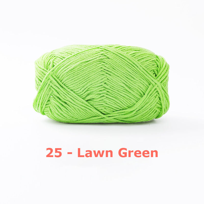 Milk Cotton Yarn for Crochet Flowers & Amigurumi, 67 colors.