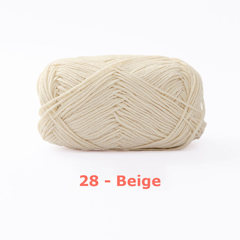 Milk Cotton Yarn for Crochet Flowers & Amigurumi, 67 colors.