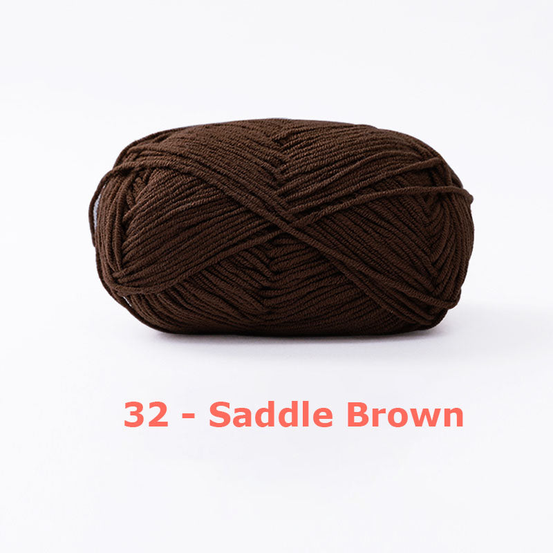 Milk Cotton Yarn for Crochet Flowers & Amigurumi, 67 colors.