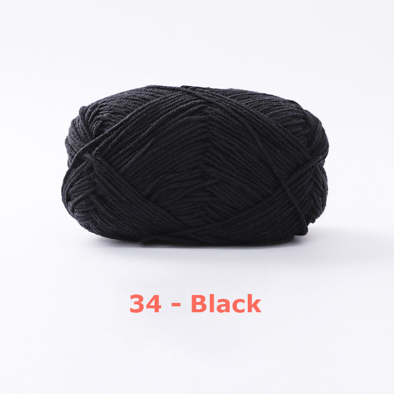 Milk Cotton Yarn for Crochet Flowers & Amigurumi, 67 colors.