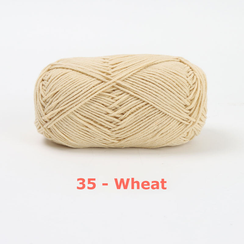 Milk Cotton Yarn for Crochet Flowers & Amigurumi, 67 colors.