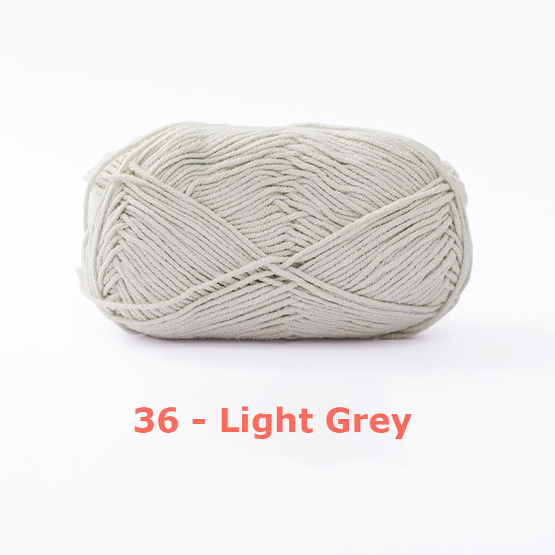 Milk Cotton Yarn for Crochet Flowers & Amigurumi, 67 colors.