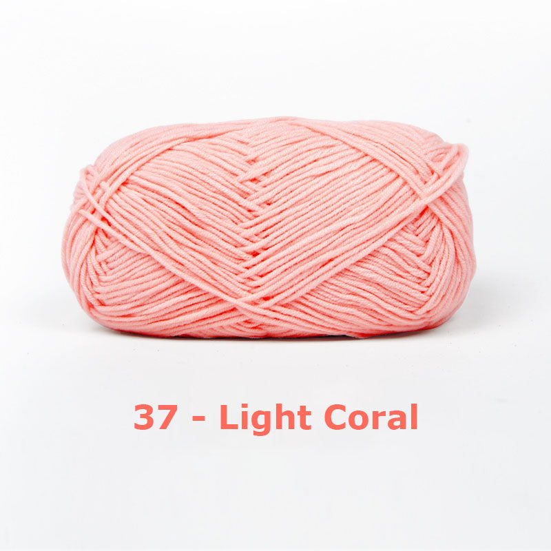 Milk Cotton Yarn for Crochet Flowers & Amigurumi, 67 colors.