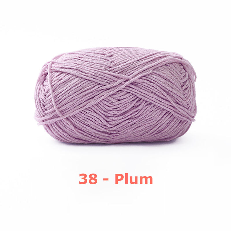 Milk Cotton Yarn for Crochet Flowers & Amigurumi, 67 colors.