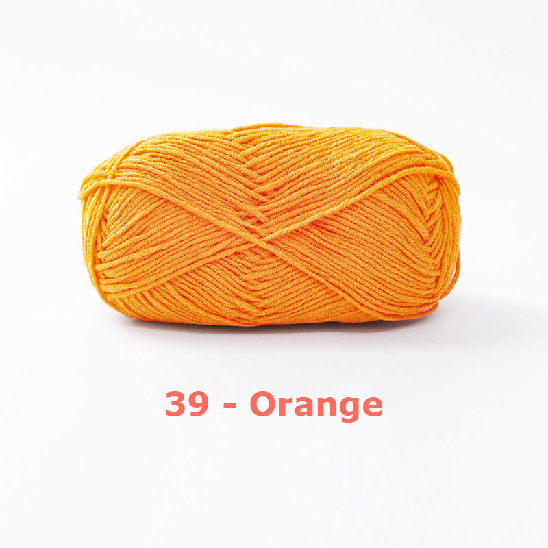 Milk Cotton Yarn for Crochet Flowers & Amigurumi, 67 colors.