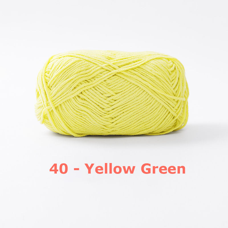 Milk Cotton Yarn for Crochet Flowers & Amigurumi, 67 colors.