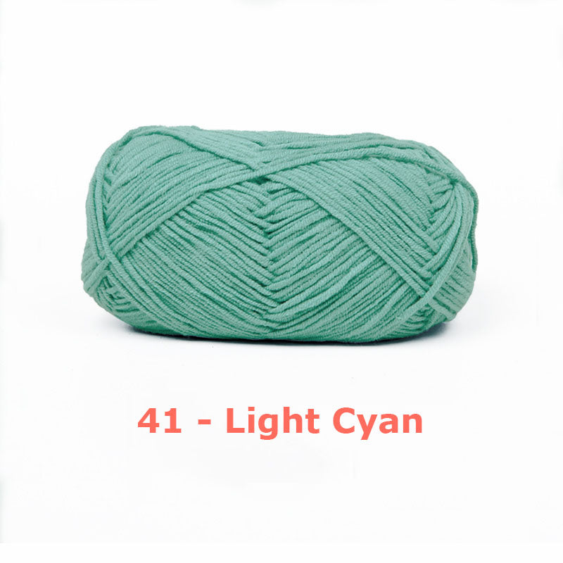 Milk Cotton Yarn for Crochet Flowers & Amigurumi, 67 colors.