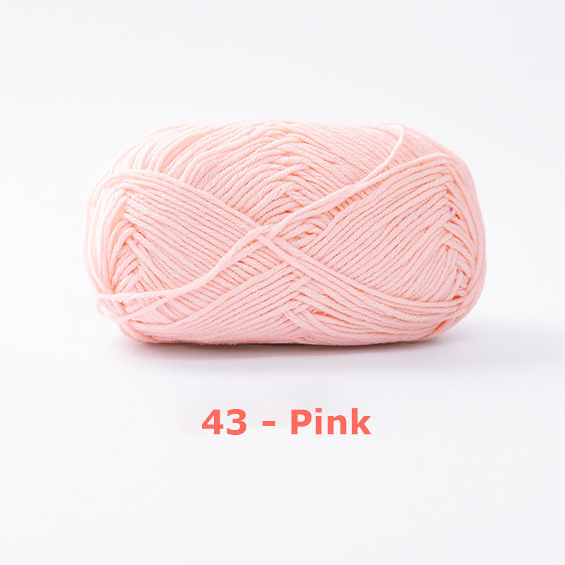 Milk Cotton Yarn for Crochet Flowers & Amigurumi, 67 colors.
