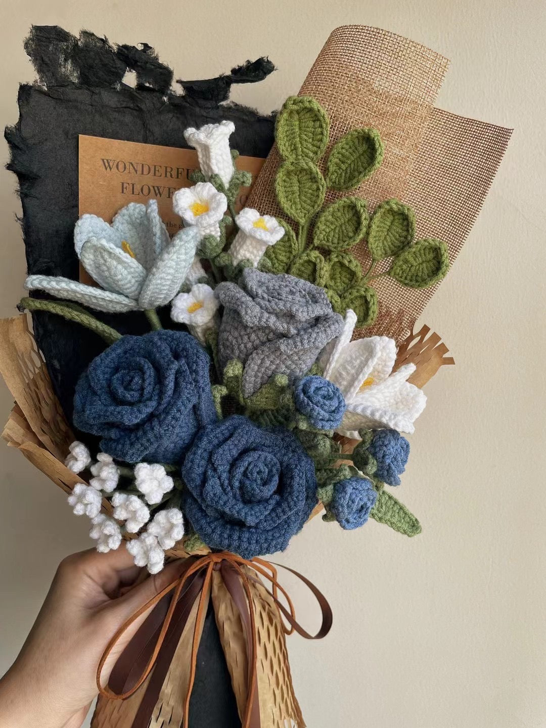 Lilyrosy Crochet graduation Bouquet, Gifts for he