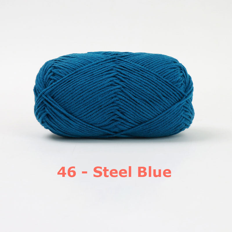 Milk Cotton Yarn for Crochet Flowers & Amigurumi, 67 colors.