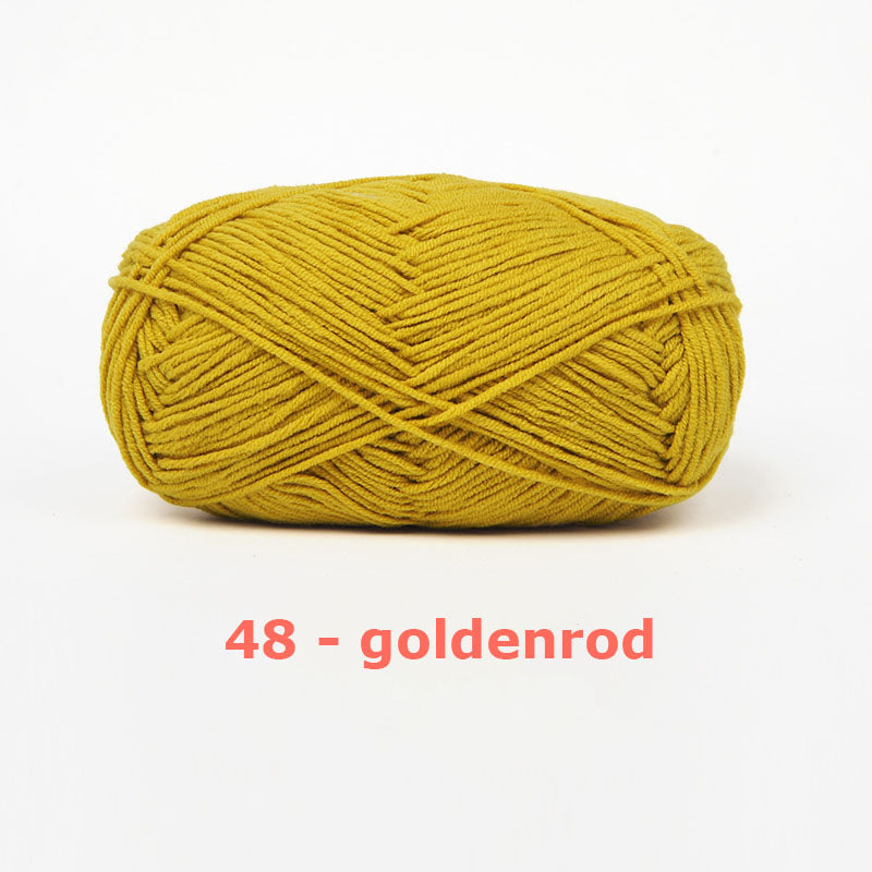 Milk Cotton Yarn for Crochet Flowers & Amigurumi, 67 colors.