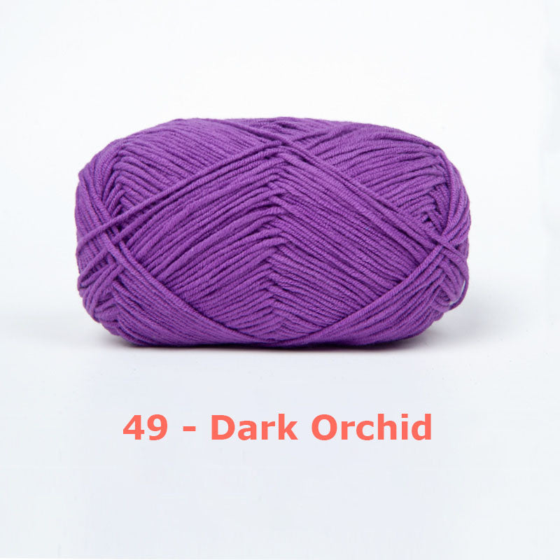 Milk Cotton Yarn for Crochet Flowers & Amigurumi, 67 colors.