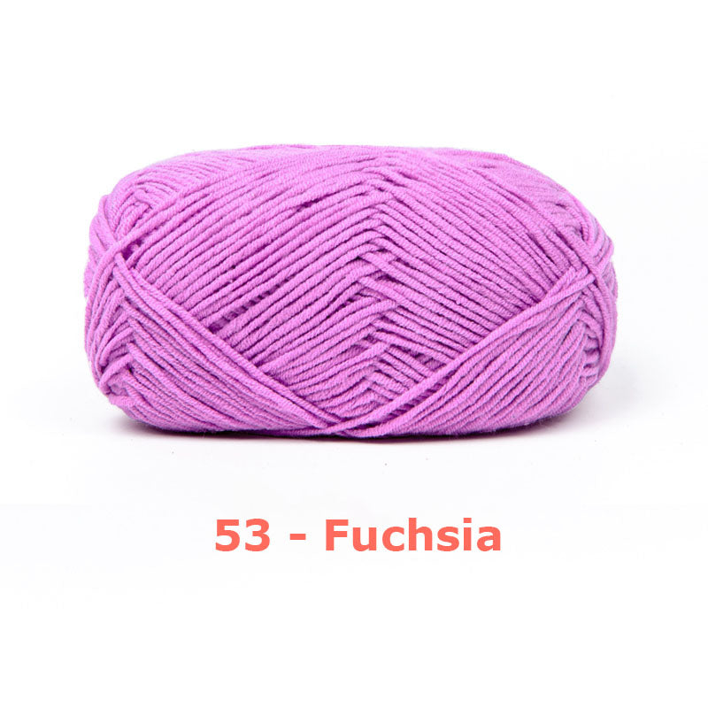 Milk Cotton Yarn for Crochet Flowers & Amigurumi, 67 colors.