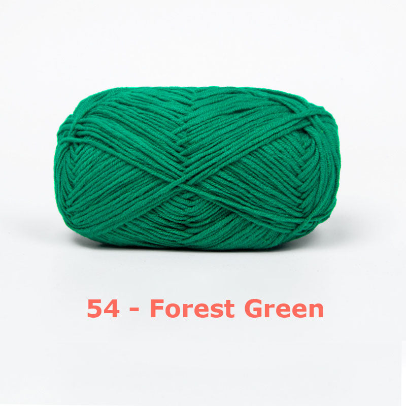 Milk Cotton Yarn for Crochet Flowers & Amigurumi, 67 colors.